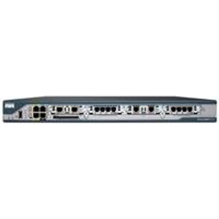 Cisco 2801 - Kabelrouter (Schnelles Ethernet, 10-100Base-T(X), 10,100 Mbit-s, 128-bit AES,192-bit AES,256-bit AES,3DES,des, Cisco IOS, Schwarz, Blau, Edelstahl)