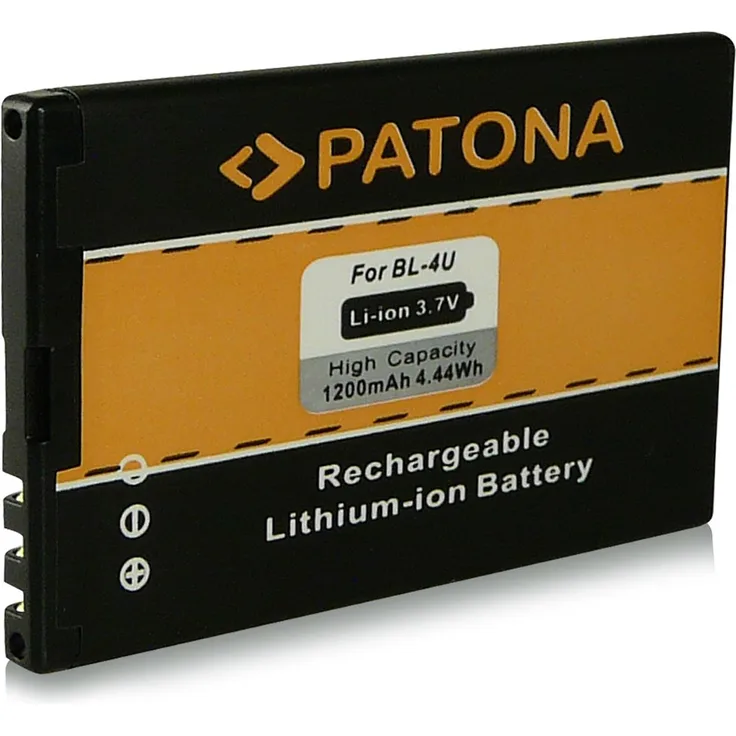 PATONA Akku wie BL-4U für Nokia 5530 8800 8900 3120 Classic 6212 Classic 6600 Slide 8800 Arte 8800 Sapphire Arte 6600 slide Accu Asha 300 C5-03 500 E66 E75 E75