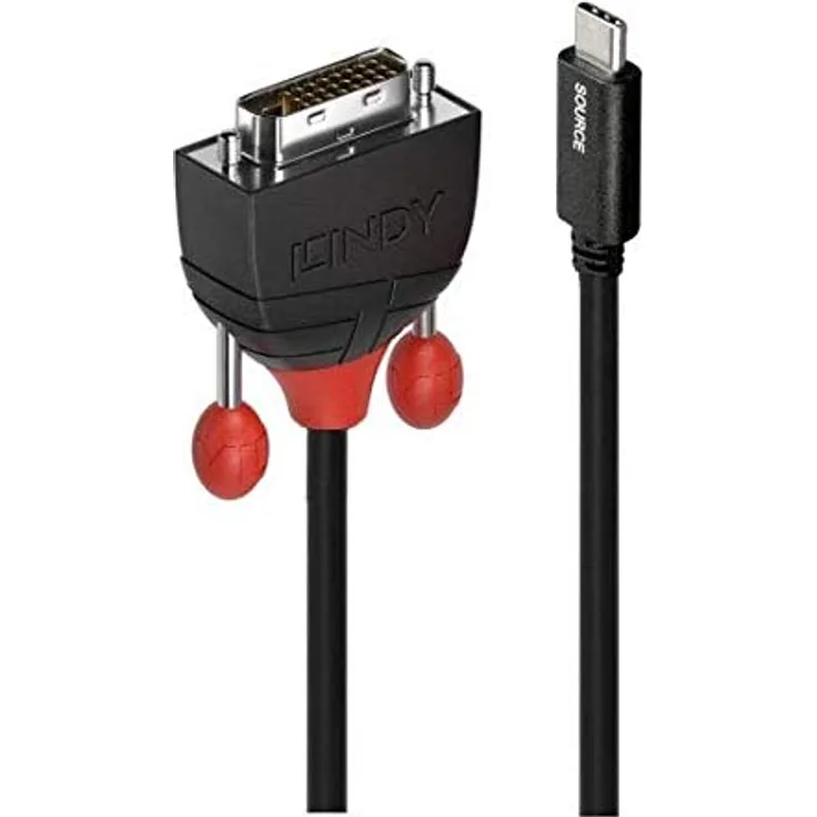 LINDY USB Typ C an DVI Adapterkabel 1m