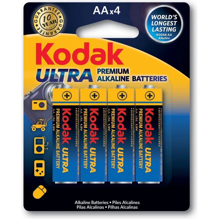 Kodak Ultra Premium Mignon Batterie (AA), 4 Stück