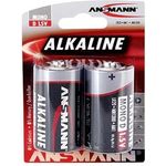 ANSMANN RED 1514-0000 LR20 Mono D Alkaline Batterie 2er Pack