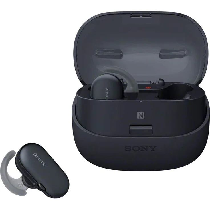 Sony WF-SP900 In-Ear Kopfhörer, mit Bluetooth, Mikrofon, geeignet für Sport, schwarz – Bild 4
