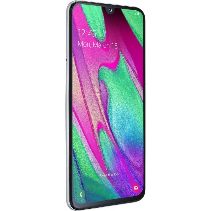 Samsung Galaxy A40 Smartphone 14,92cm (5,9 Zoll) Super AMOLED-Display, 64GB interner Speicher, 4GB RAM, Dual-SIM, Android, White – Bild 3