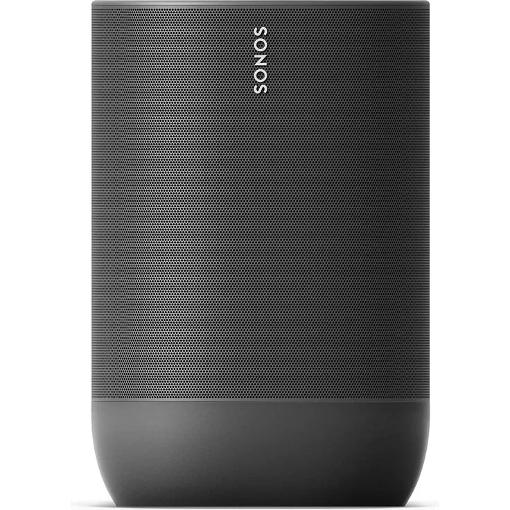 Sonos Move Multiroom-Lautsprecher mit Alexa, Google Assistant, wetterfest, stoßfest, geeignet für Indoor, Outdoor, schwarz