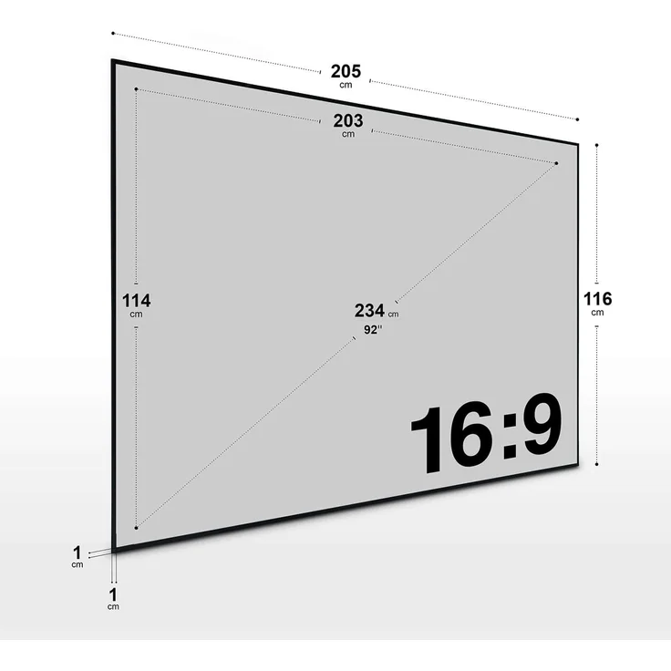 ESMART Expert UKD Tageslicht GRAU 203 x 114 cm (92'') 16:9 – Bild 3