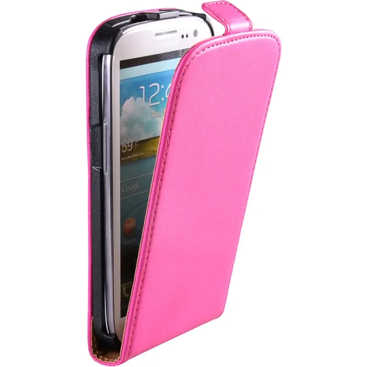 PATONA Flip Case, geeignet für Samsung Galaxy I9300 S3 dunkel pink Ultra Slim