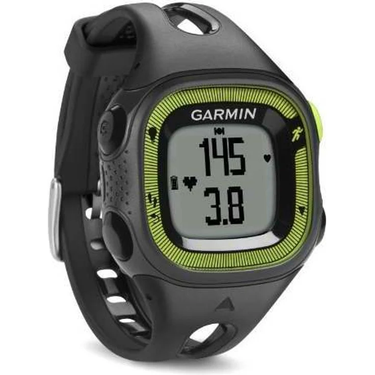 Garmin Forerunner 15 HRM GPS 46mm Schwarz/Grün – Bild 1