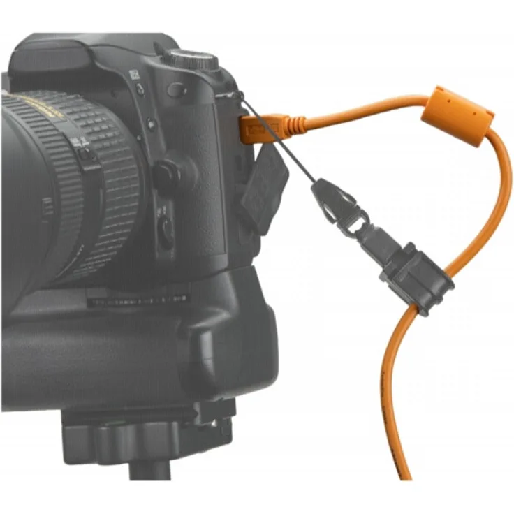 Tether Tools TetherPro Kabel, USB 2.0 A auf MiniB 5 Pin, USB-Kabel, 4,6 m, orange [cu5451]