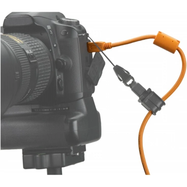 Tether Tools TetherPro Kabel, USB 2.0 A auf MiniB 5 Pin, USB-Kabel, 4,6 m, orange [cu5451] – Bild 1