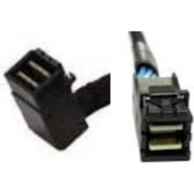 Intel mSAS-HD Cable Kit AXXCBL650HDHRT - Internes SAS-Kabel - 4x Mini SAS HD (SFF-8643) (M) gerade bis 4x Mini SAS HD (SFF-8643) (M) rechtwinklig - 65 cm (Packung mit 2)