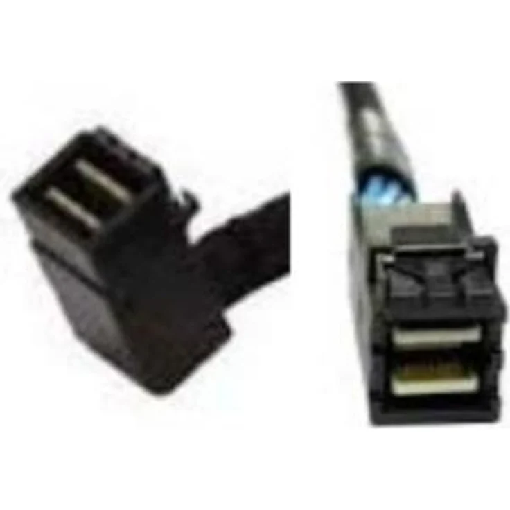 Intel mSAS-HD Cable Kit AXXCBL650HDHRT - Internes SAS-Kabel - 4x Mini SAS HD (SFF-8643) (M) gerade bis 4x Mini SAS HD (SFF-8643) (M) rechtwinklig - 65 cm (Packung mit 2)