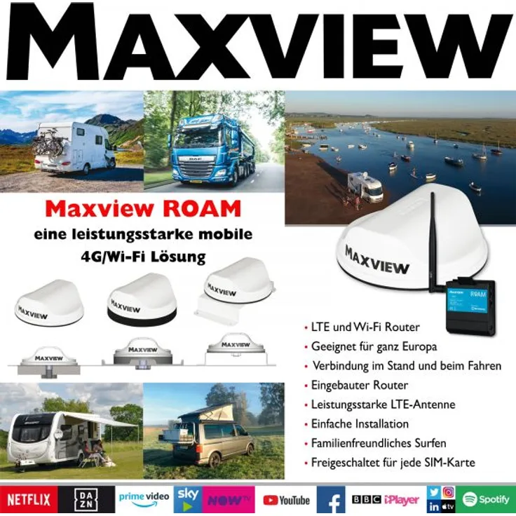 Maxview Roam 3G/4G und WiFi LTE-Antenne Internetantenne