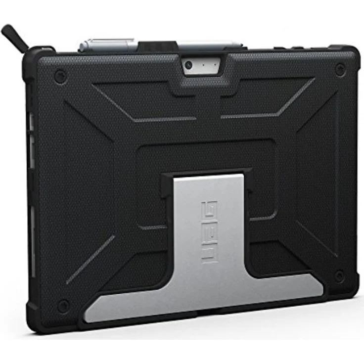 Urban Armor Gear Metropolis für Microsoft Surface Pro 7 - Pro 6 - Pro 5 - Pro 4 (Microsoft zertifizierte Schutzhülle, Type-Cover kompatibel, Microsoft Surface Pen Halterung, Standfunktion) - schwarz – Bild 1