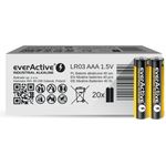 everActive AAA Batterien 40er Pack, Industrial Alkaline, Micro LR03 R03 1.5V, 5 Jahre Haltbarkeit, 40 Stück