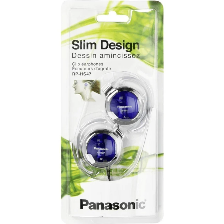 Panasonic RP-HS47E-A On-Ear-Kopfhörer, geeignet für Sport, silber, blau – Bild 2
