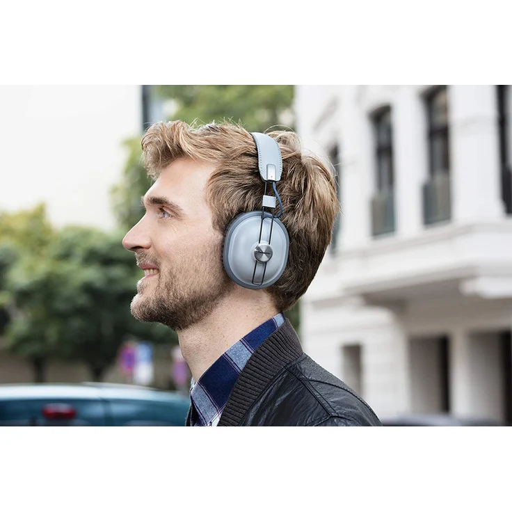 Panasonic RP-HTX80B Over-Ear-Kopfhörer, mit Bluetooth, Mikrofon, grau – Bild 9