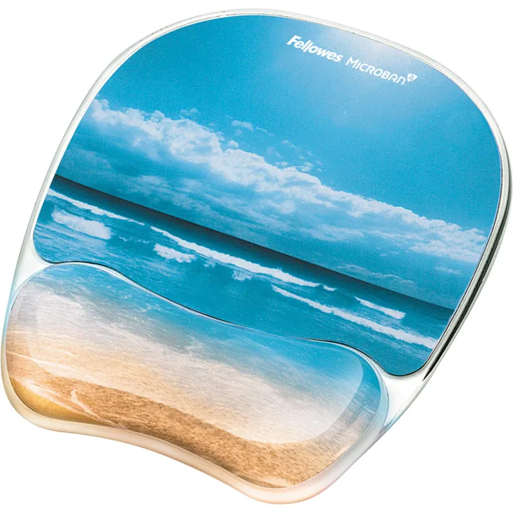 Fellowes Photo Gel Mauspad und Handgelenkauflage mit Microban Schutz, blau, 9.25'' x 7.31''