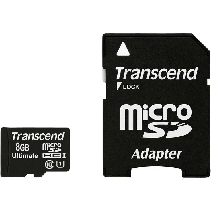 Transcend 8GB microSDHC Class 10 UHS-I (Ultimate) (TS8GUSDHC10U1) – Bild 1