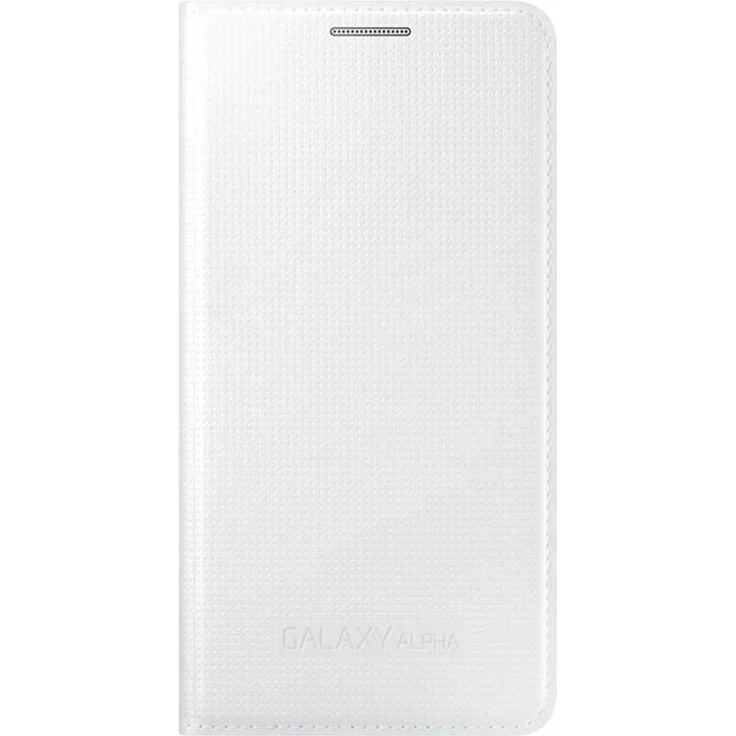Samsung Flip-Tasche EF-FG850BW Galaxy Alpha weiß – Bild 1