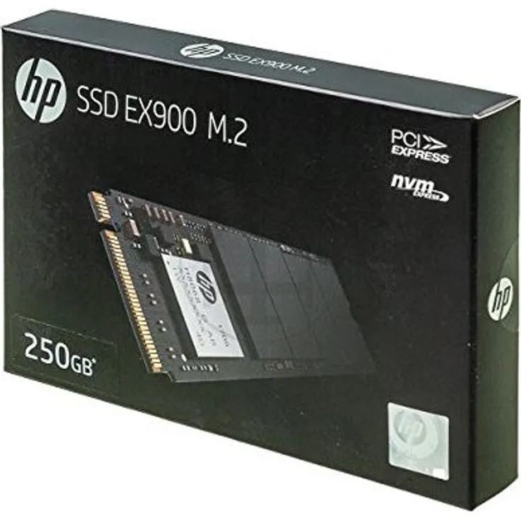 HP EX900 - Solid-State-Disk - 250 GB - intern - M.2 2280 - PCI Express 3.0 x4 (NVMe) (2YY43AA#ABB)