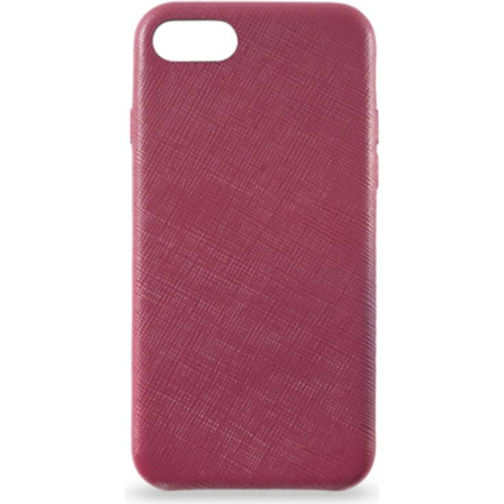 KMP Premium Lederhülle für iPhone 8 - rot - Schutzhülle - extra stabil & leicht - Leder Case