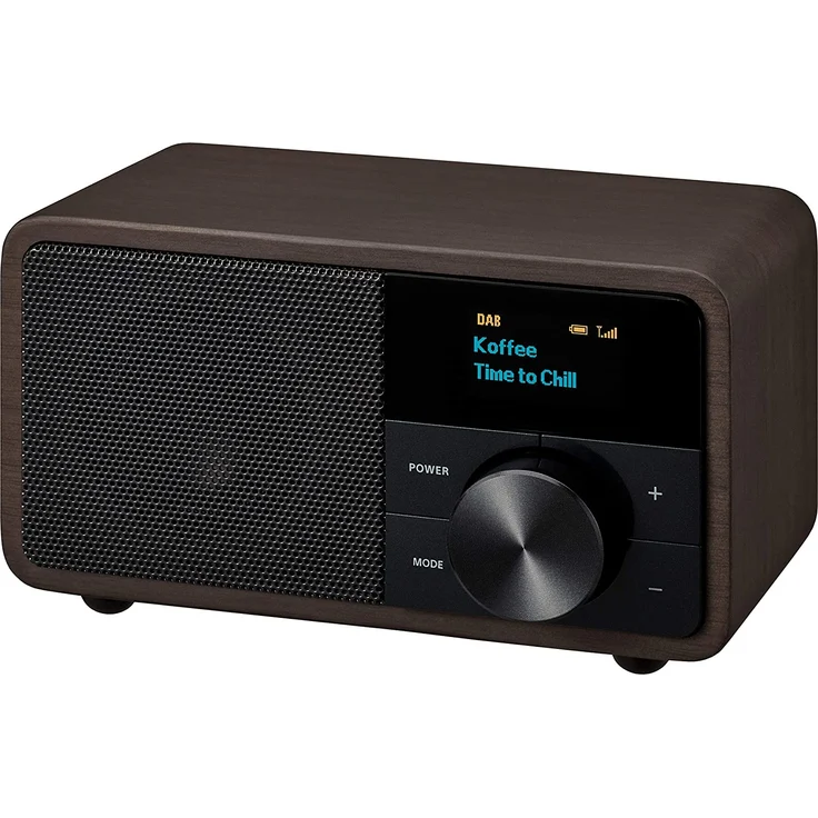 Sangean Genuine Mini DDR-7 DAB+ Tischradio AUX, Bluetooth, UKW Dunkelbraun (A500421) – Bild 2