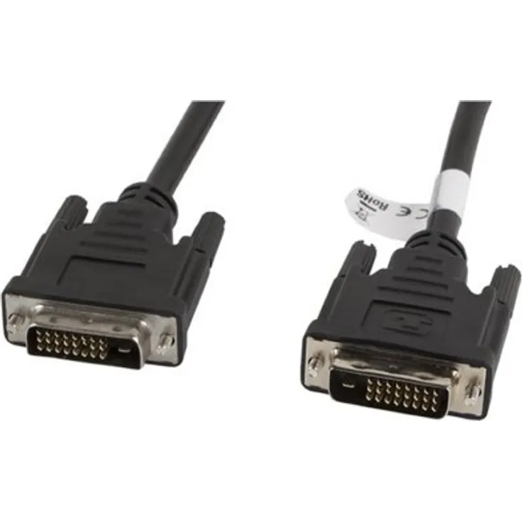 lanberg CA-DVID-10CC-0018-BK Dvi-D (24+1Pol) Stecker auf Dvi-D (24+1Pol) Stecker Dual Link Kabel, 1,8m schwarz