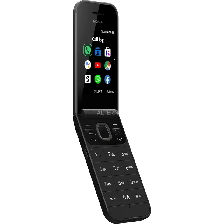Nokia 2720 Flip Klapphandy (7,1cm (2,8 Zoll), 4GB Interner Speicher, 512MB RAM, Dual-SIM, KaiOS) schwarz – Bild 1