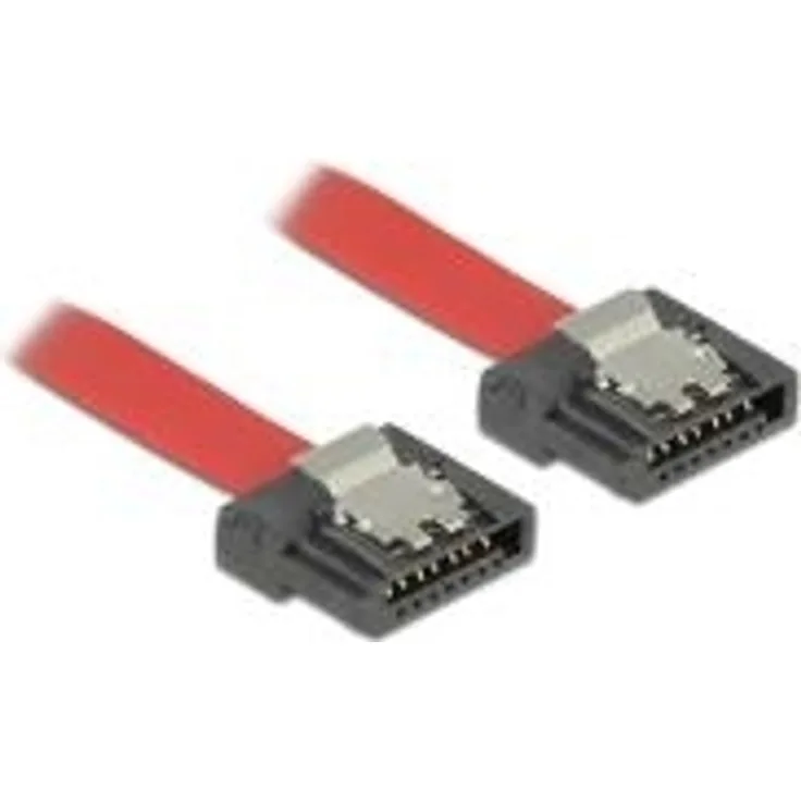 DeLOCK FLEXI - SATA-Kabel - Serial ATA 150/300/600 - 7-poliges SATA - 7-poliges SATA - 50cm - verriegelt - Rot (83835)