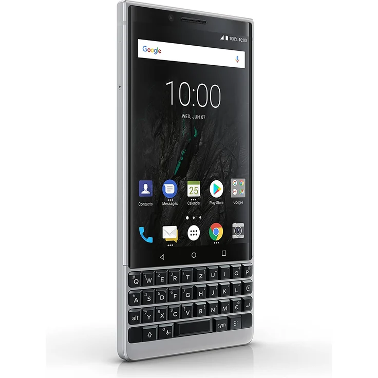 BlackBerry Key2 Smartphone 11,43cm (4,5 Zoll) Display, 64GB interner Speicher, 6GB RAM, Silber – Bild 2