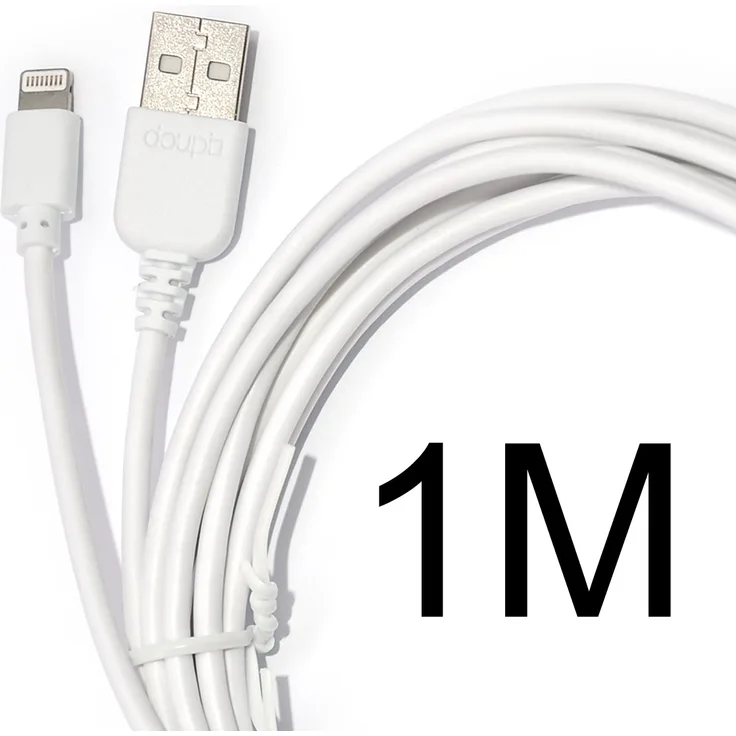doupi - 3x 1m Ladekabel Datenkabel Apple USB Lightning 8pin für iPhone iPad iPod weiß