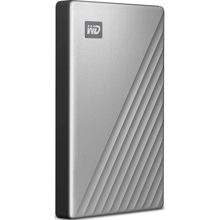 WD My Passport Ultra for Mac WDBKYJ0020BSL - Festplatte - verschlüsselt - 2 TB - extern (tragbar) - USB 3.0 (USB-C Steckverbinder) - 256-Bit-AES - Silber (WDBKYJ0020BSL-WESN) – Bild 4