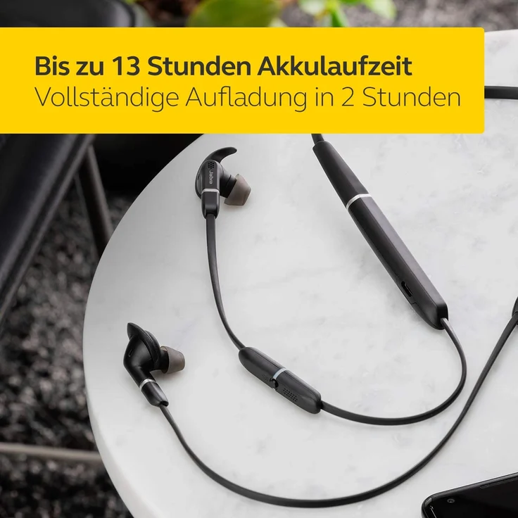Jabra Evolve 65e MS binaural inkl. Link 370 In-Ear Kopfhörer, mit Bluetooth, Mikrofon, Noise Cancelling, schwarz – Bild 5