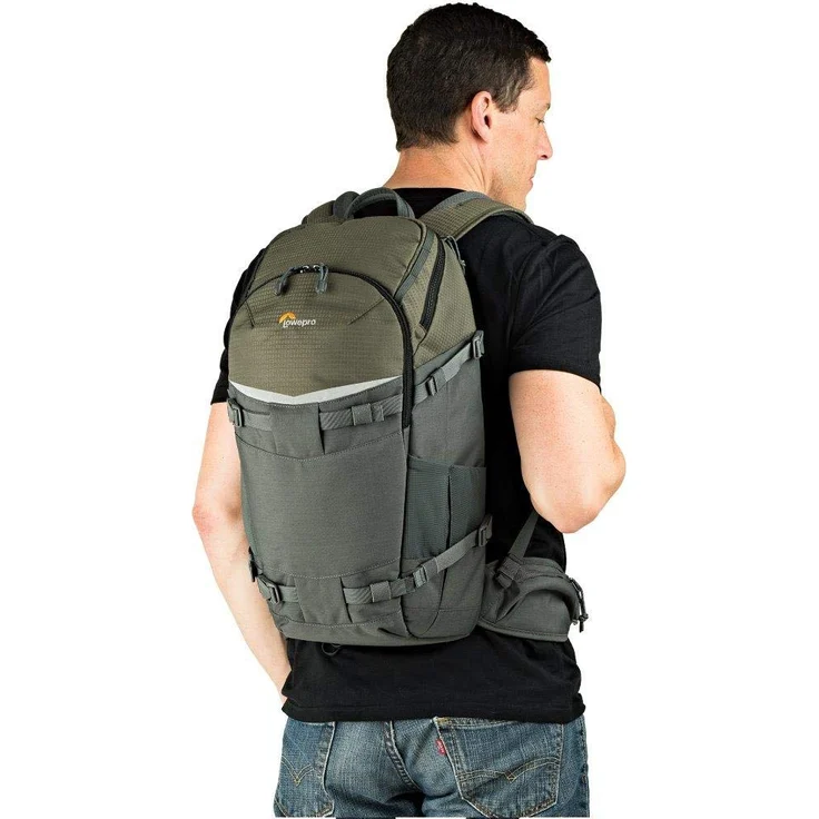 Lowepro LP37015-PWW Flipside Trek Kameratasche BP 350 AW grau-dunkelgrün – Bild 7
