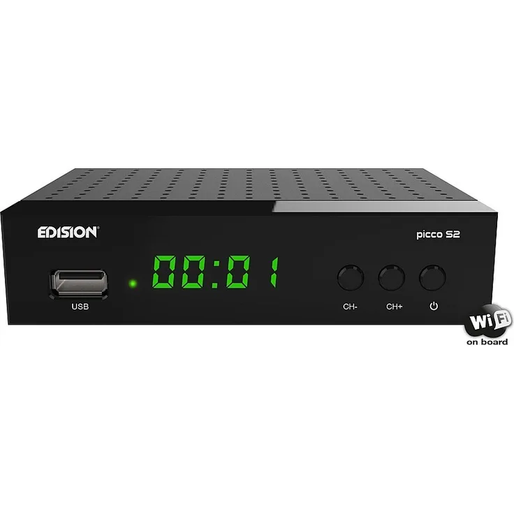 Edision PICCO S2 Full HD SAT Receiver WiFi on board HDMI SCART IR Auge