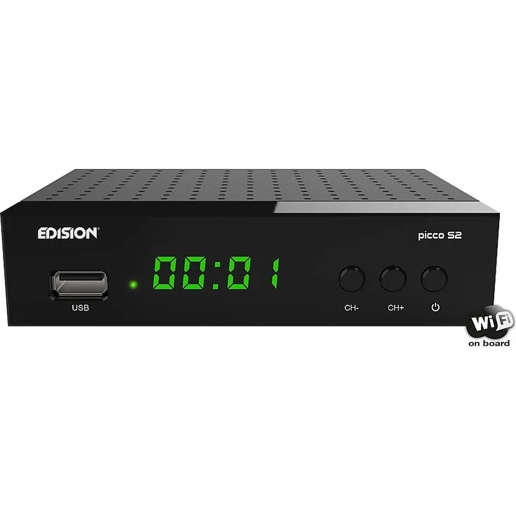 Edision PICCO S2 Full HD SAT Receiver WiFi on board HDMI SCART IR Auge – Bild 1