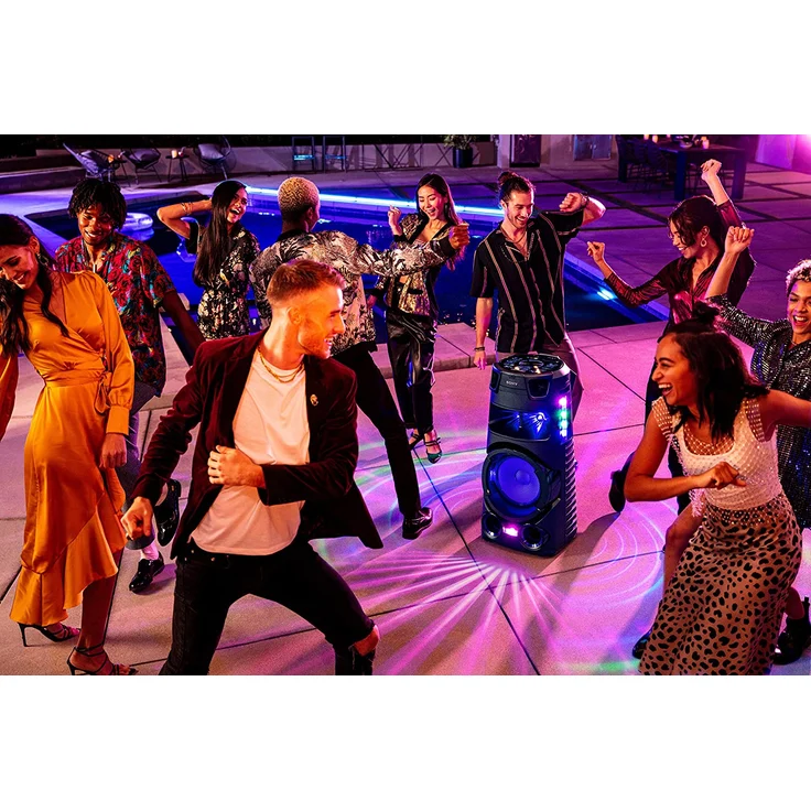 Sony MHC-V73D Bluetooth-Lautsprecher, freisehende Anlage, schwarz – Bild 11