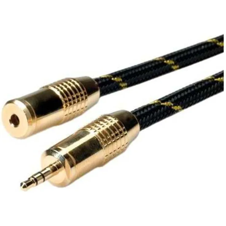 ROLINE GOLD Audio Verlängerungskabel (Audiokabel 3,5 mm, St - Bu, 5 m)