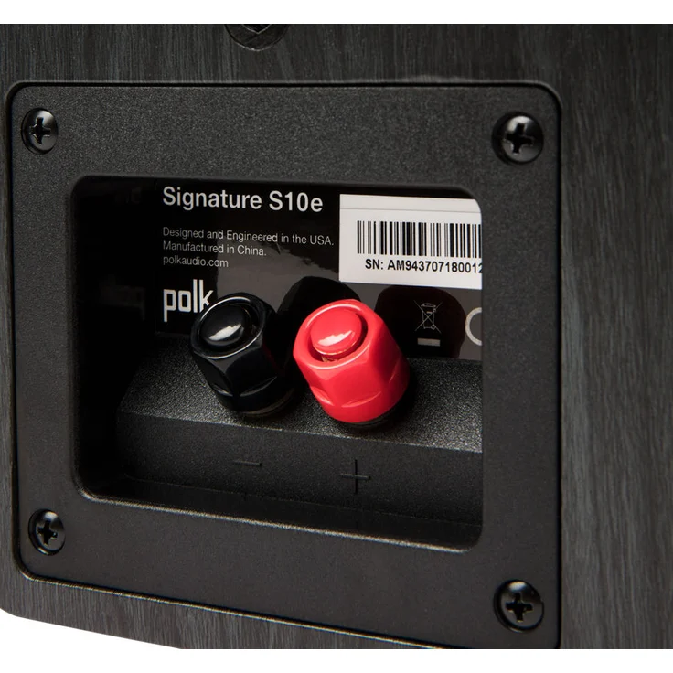 Polk Audio Signature S10E Surround Lautsprecher, HiFi Lautsprecher für Musik und Heimkino Sound, Uni-Pole Lautsprecher, 20 - 100 Watt, 8 Ohm, High Res, 72Hz - 40kHz schwarz – Bild 3