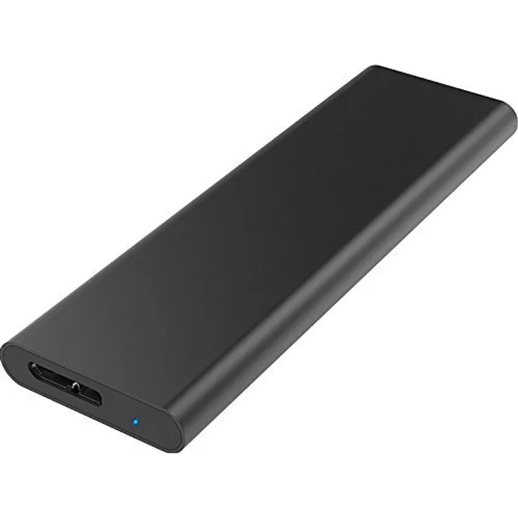 Sabrent m.2 SSD [NGFF] zu USB 3.0 Aluminium Gehäuse [Unterstützt UASP] (EC-M2MC)