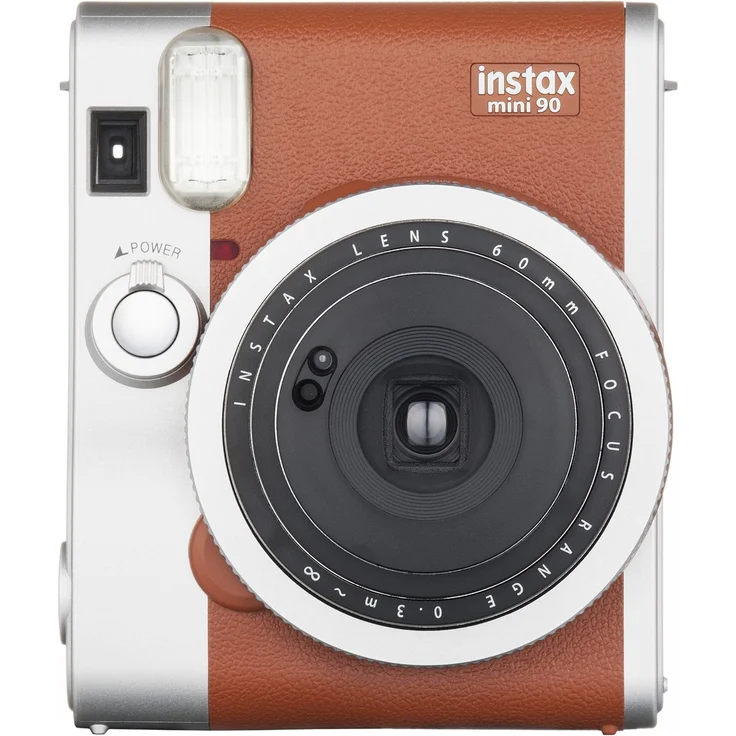 Fujifilm Instax Mini 90 Neo Classic Kamera, Sofortbildkamera, Braun – Bild 1