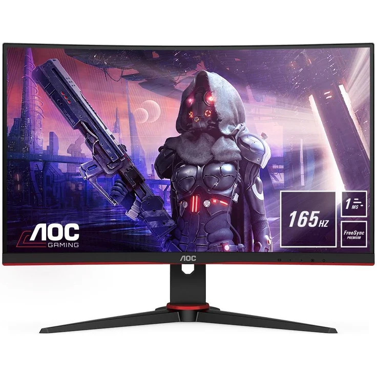 AOC C24G2AE/BK - 23,6 Zoll, Full HD (1920 x 1080), VA-Panel, 165Hz, 1ms, 250cd/m² – Bild 1