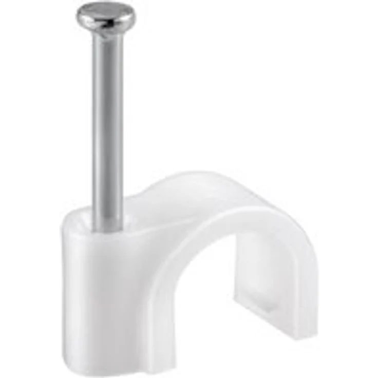 Goobay 17080 Kabelschelle für Kabel mit Kabeldurchmesser bis max. 8,0 mm weiß (100 Stück) - Preisvergleich – Bild 1