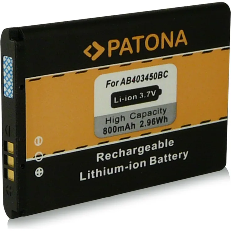 PATONA Akku wie E2550 für Samsung GT-E2510 GT-E2550 GT-M3510 Beat GT-S3550 Shark 3 GT-S5050 AllureS GT-S5510 M3510 S3500 S3500i SGH-D610 SGH-E590 SGH-E790 SGH-S720i