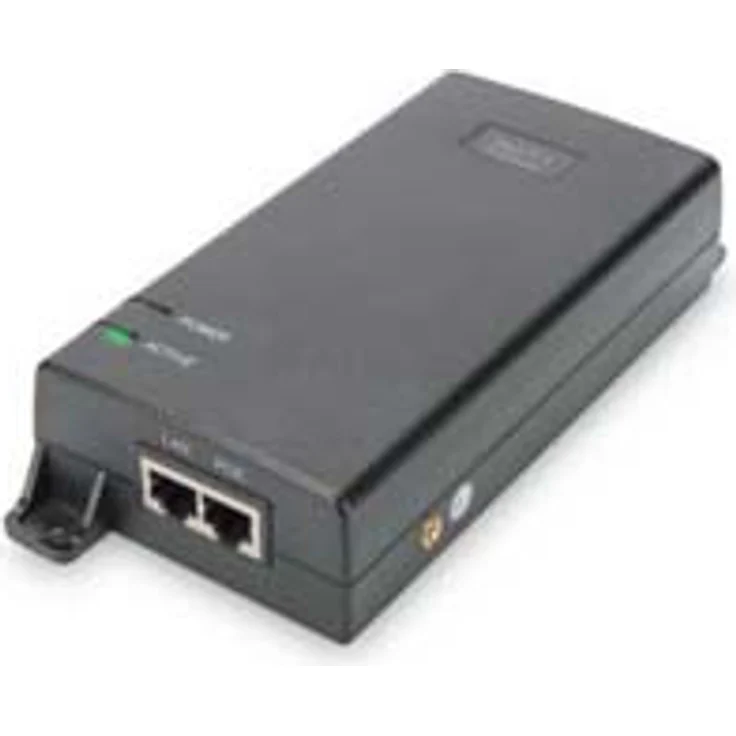 DIGITUS PoE+ Injektor - IEEE802.3at - Gigabit Ethernet - 60 Watt - max. 48 Volt - PoE Modus A & Modus B - Preisvergleich – Bild 1