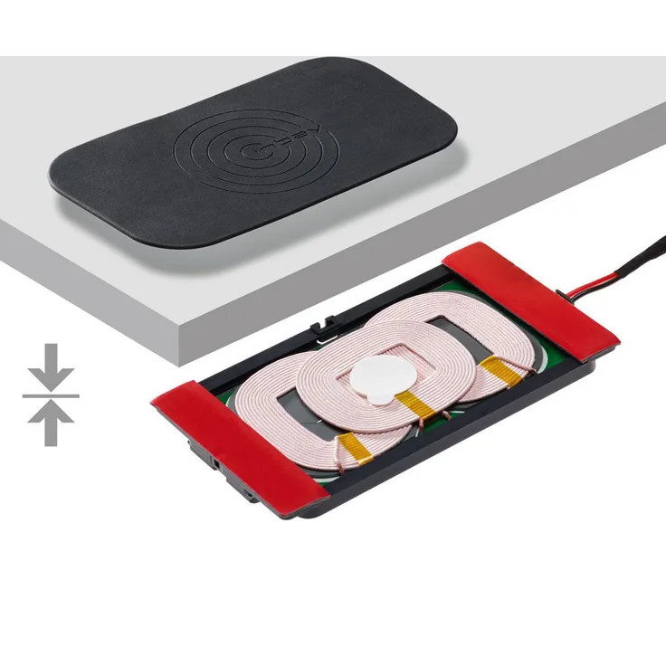 Wireless Charger Nachrüst-Kit 3 Spulen mit Pad + LWL