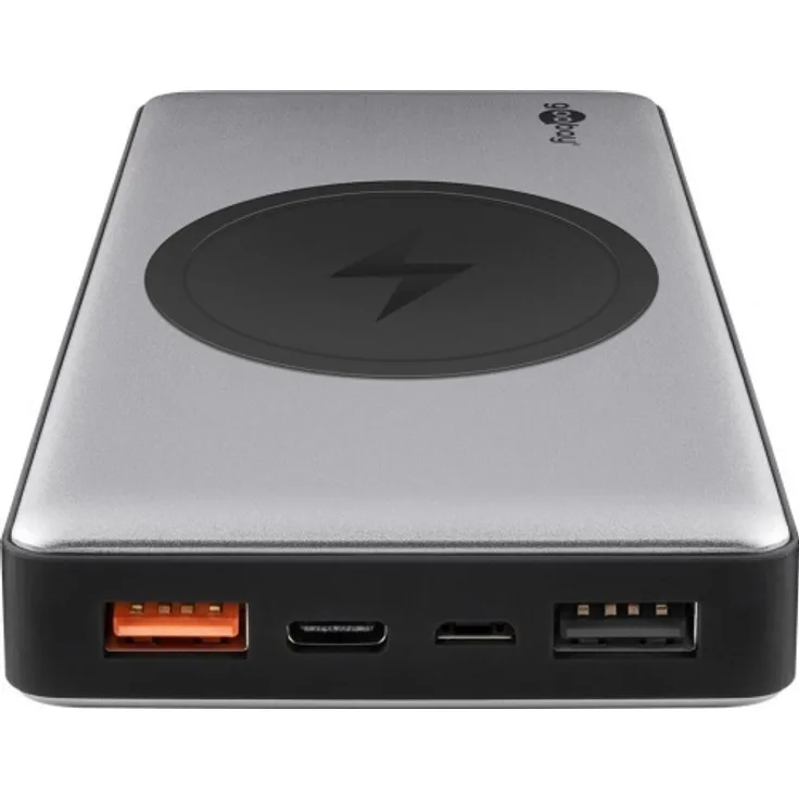 Goobay Wireless Quick Charge Powerbank 10.0 (10.000 mAh) - superschnelle Ladetec