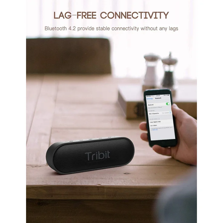 Tribit XSound Go Bluetooth-Lautsprecher, schwarz – Bild 8