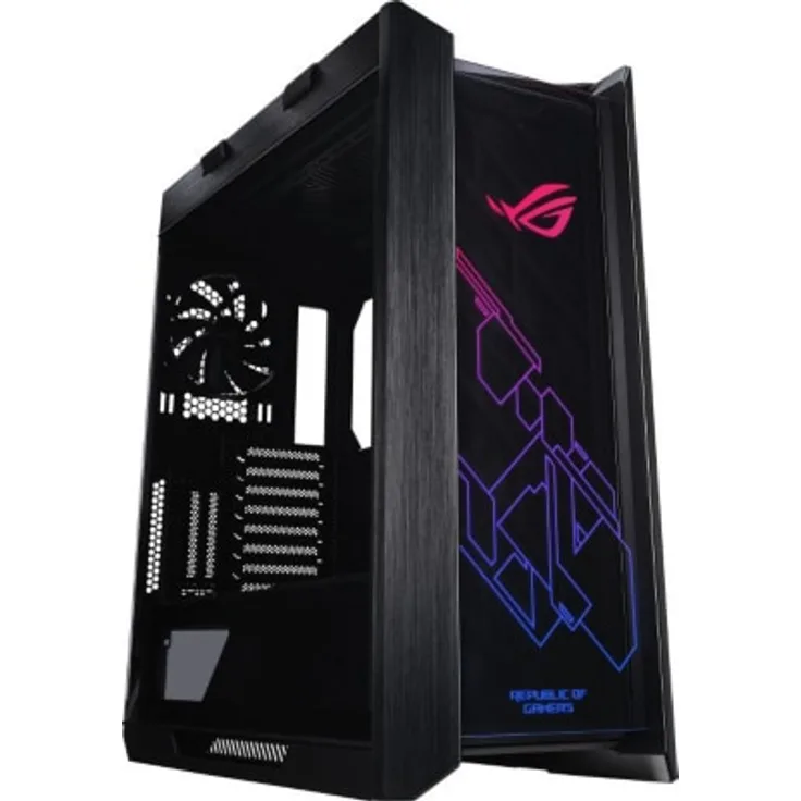 ASUS ROG Strix Helios Gaming Gehäuse (RGB, EATX-ATX, GPU, Aluminium, Aura Sync, 420mm-Radiatorunterstützung) Schwarz