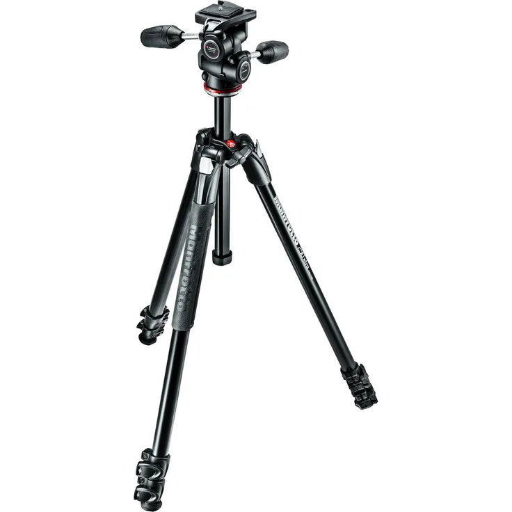Manfrotto 290 XTRA KIT Alu mit 3 Segmenten, 3-Wege Neiger